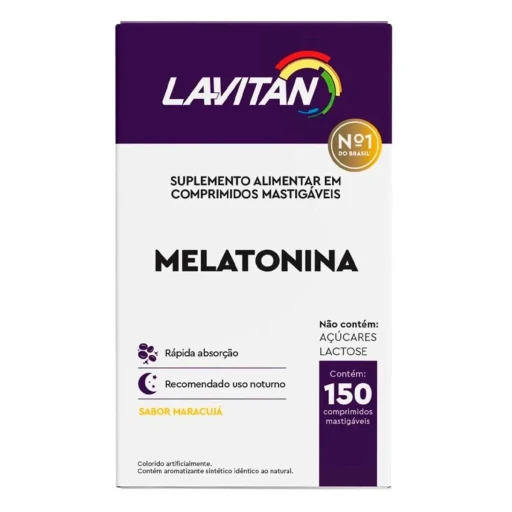 Suplemento Alimentar Melatonina 0.21mg Lavitan 150 Comprimidos