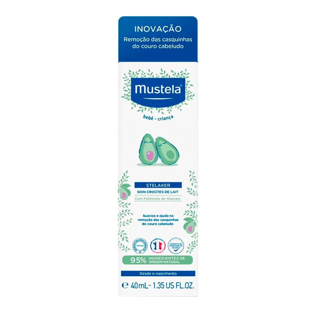 Creme Infantil Mustela Bebê Stelaker Crosta Láctea 40ml