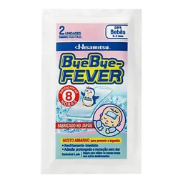 Adesivo para Alívio da Febre Hisamitsu Bye Bye Fever para Bebês 2 Unidades
