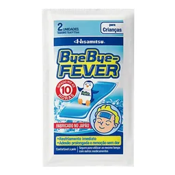 Adesivo para Alívio da Febre Hisamitsu Bye Bye Fever para Crianças 2 Unidades
