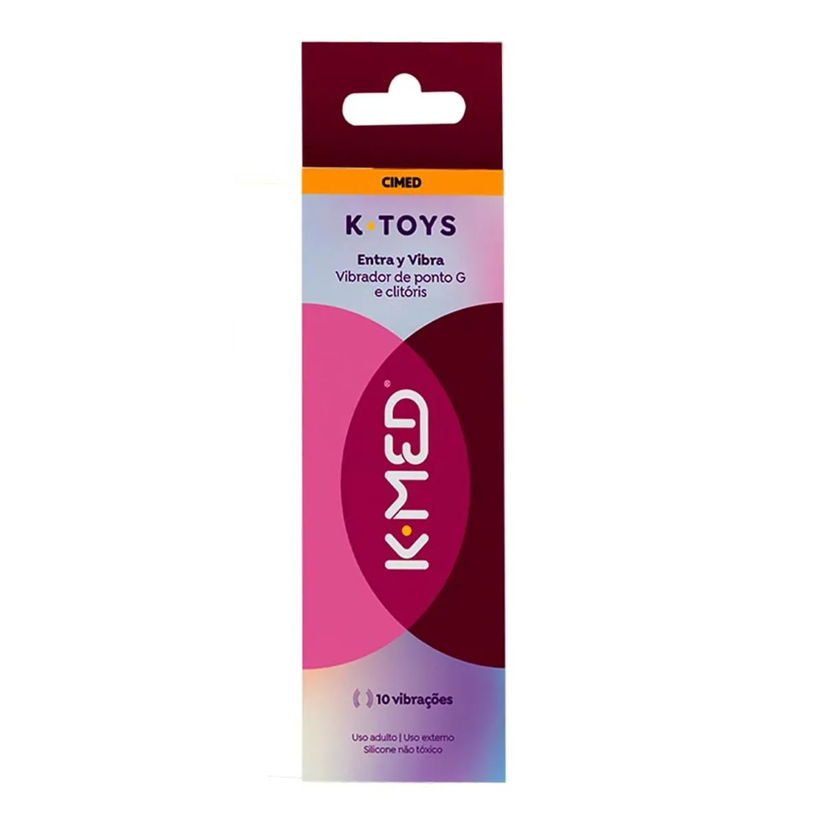 Vibrador De Ponto G e Clitóris Entra Y Vibra K-Med K-Toys 1 Unidade