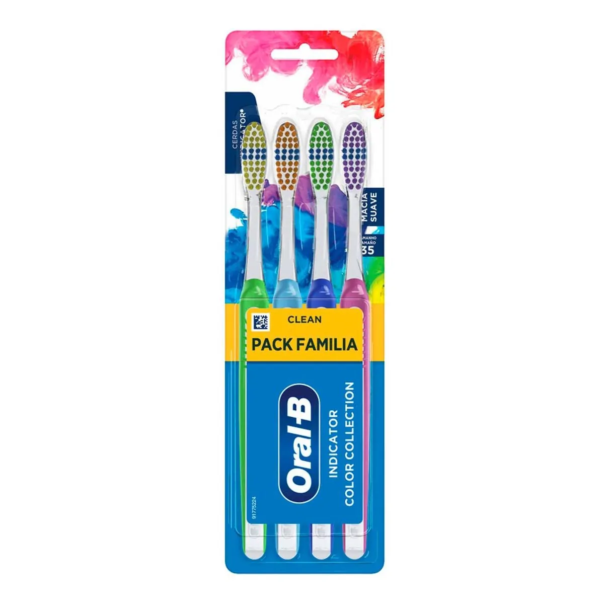 Escova Dental Oral-B Clean Indicator Color Collection Escovas Dental 4 Unidades