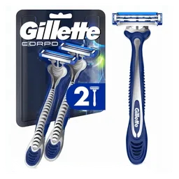 Aparelho De Depilação Corporal Gillette Corpo Descartável 2 unidades