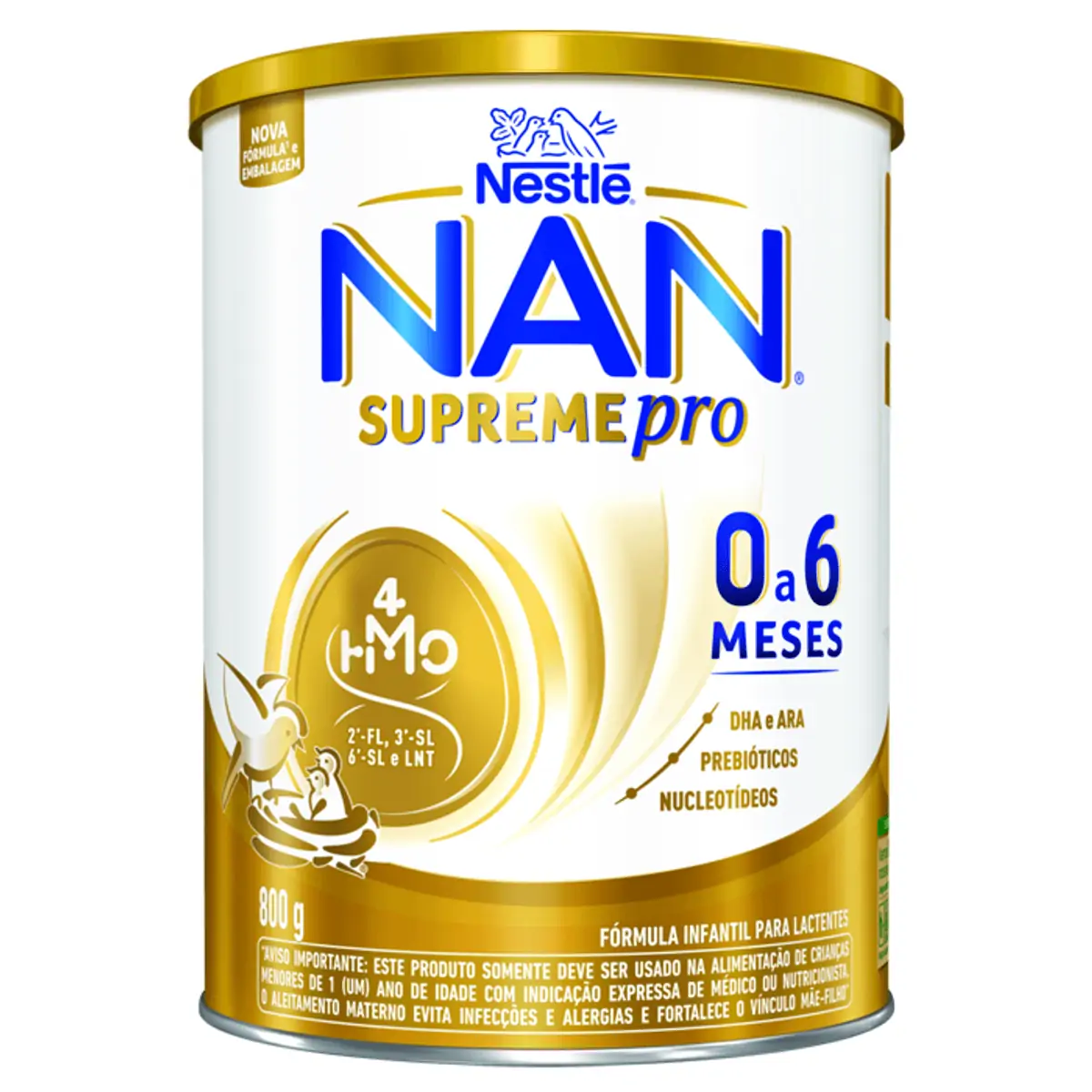 Fórmula Infantil NAN Supreme Pro 0 a 6 Meses 800g