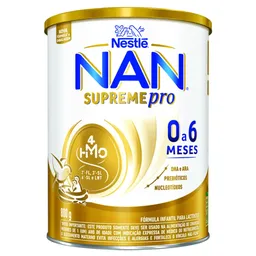 Fórmula Infantil NAN Supreme Pro 0 a 6 Meses 800g