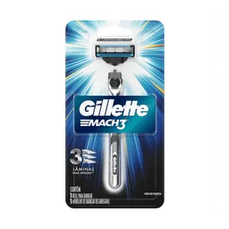 Aparelho de Barbear Recarregável Gillette Mach3 + 1 Refil