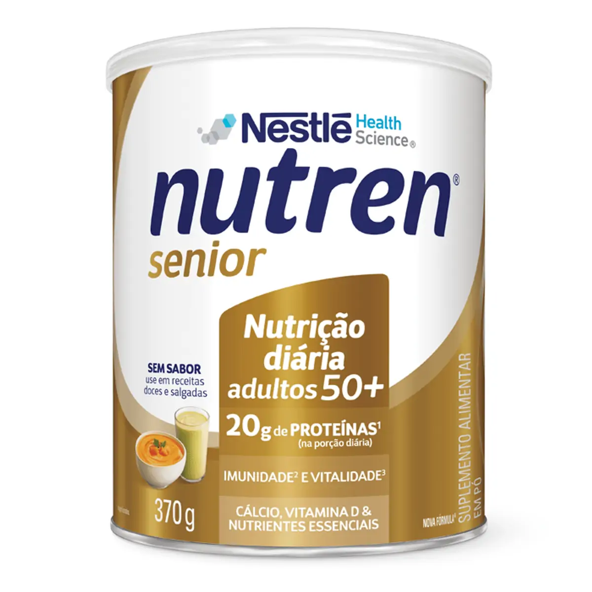 Complemento Alimentar Nutren Senior Sem Sabor 370g