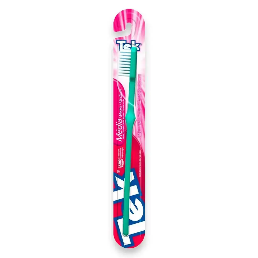 Escova Dental Tek - Johnson & Johnson - Escova Dental Tek Média - Johnson & Johnson