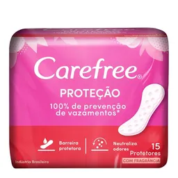 Protetor Diário Carefree Proteção Original Com Fragrância 15 unidades