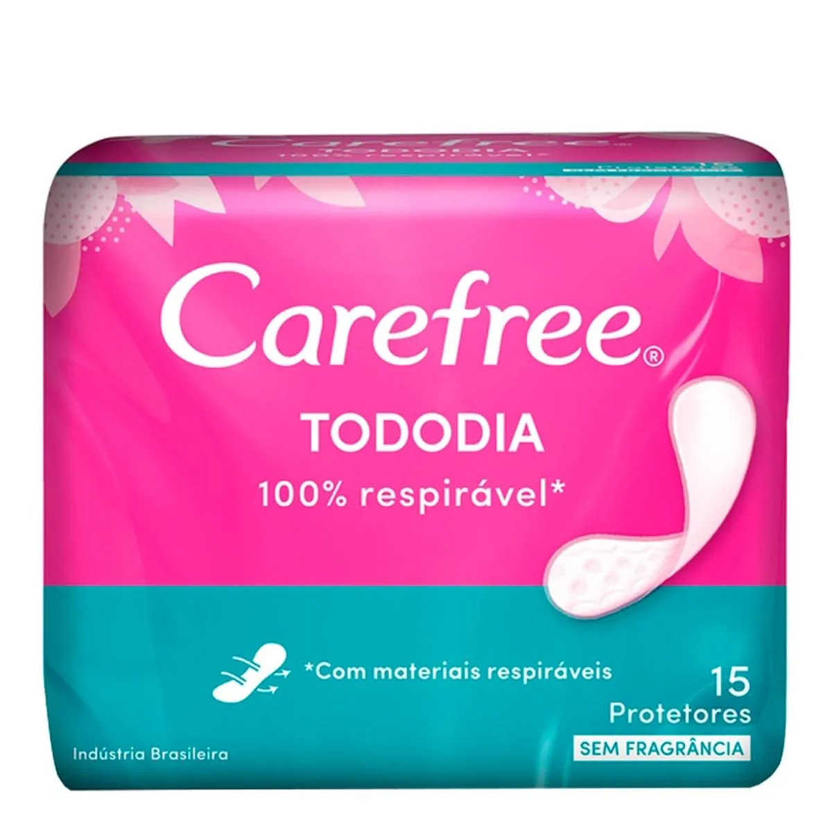Protetor Diário Carefree Todo Dia Sem Fragrância 15 unidades