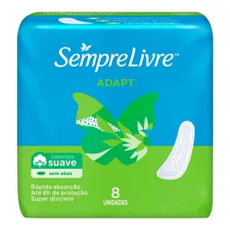 Absorvente Externo Sempre Livre Adapt Sem Abas 8 Unidades