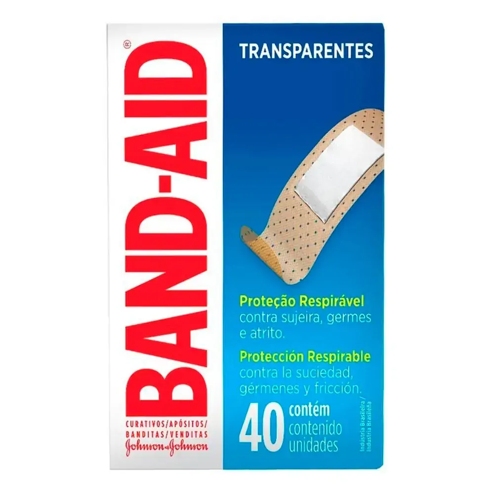 Curativo Band-Aid Johnson s Transparente 40 Unidades