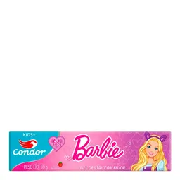 Pasta de Dente Infantil Condor Barbie Morango 50g