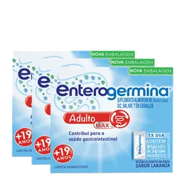 Probiótico Enterogermina Adulto Sabor Laranja 9 Sachês