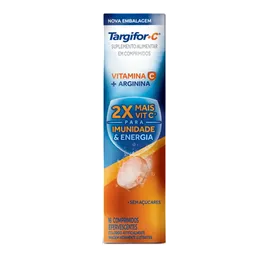 Targifor C Vitamina C e Arginina Sanofi 16 Comprimidos Efervescentes