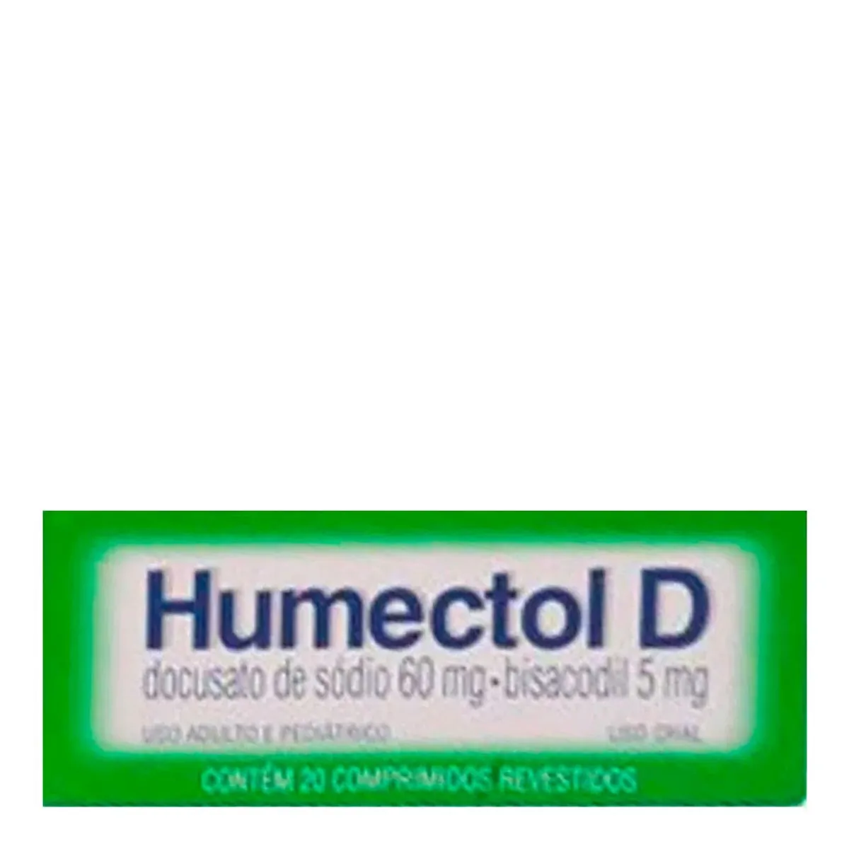 Laxante Humectol-D 5mg + 60mg 20 Comprimidos