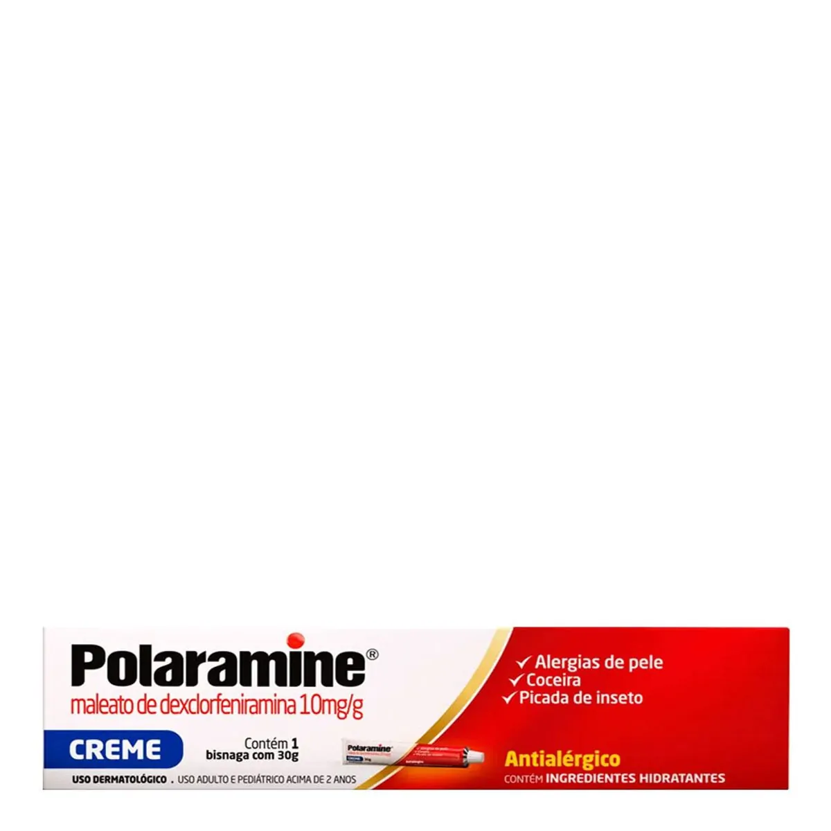 Antialérgico Polaramine 10mg/g 30g Creme