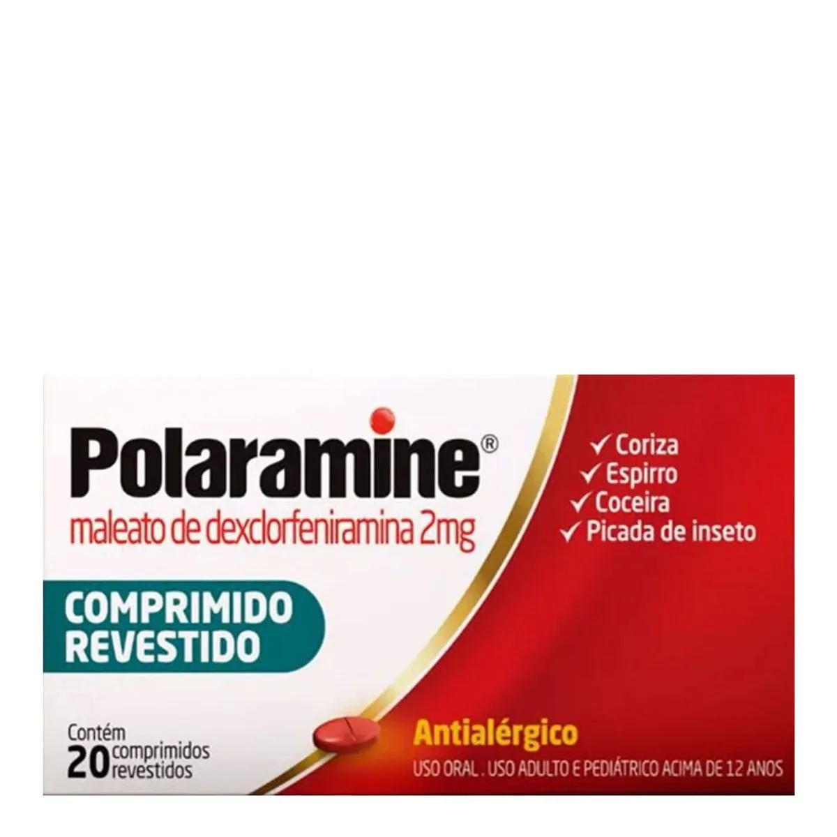Antialérgico Polaramine 2mg 20 Comprimidos