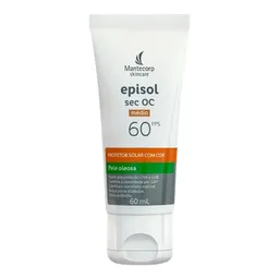 Protetor Solar Facial Episol FPS 60 Sec OC Médio 60ml