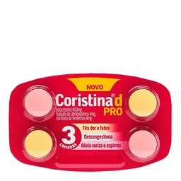 Coristina D Pro 400mg + 4mg + 4mg Cosmed 4 Comprimidos