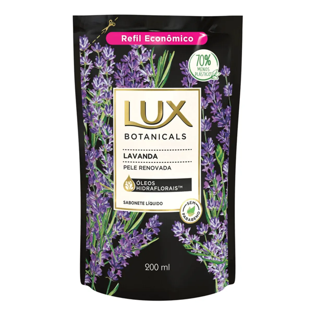 Sabonete Líquido Lux Botanicals Lavanda 200ml Refil