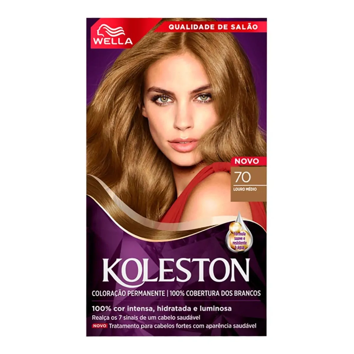 Tinta de Cabelo Wella Koleston 70 Louro Médio