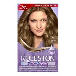 Tinta de Cabelo Wella Koleston 71 Louro Cinza Médio