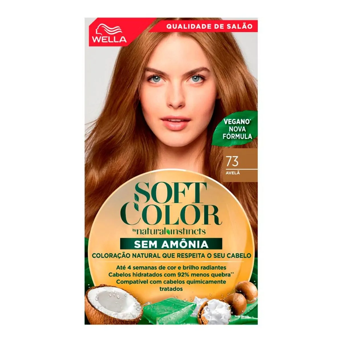Tinta de Cabelo Wella Soft Color 73 Avelã