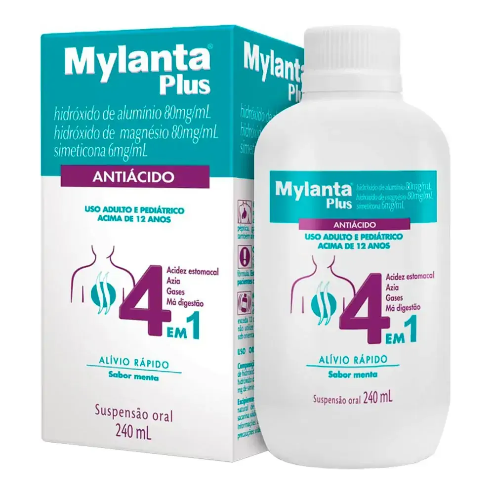 Antiácido Mylanta Plus Menta 240ml