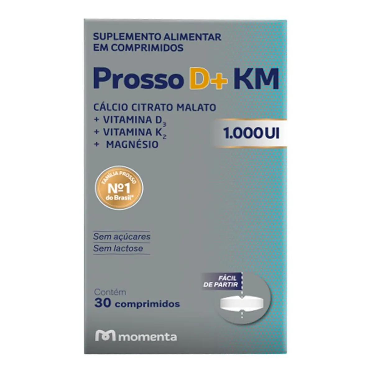 Prosso D+ KM 1000UI Eurofarma 30 Comprimidos