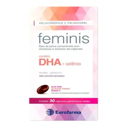 Polivitamínico Feminis Eurofarma 30 Cápsulas