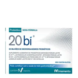 Probiótico 20 Bi Eurofarma 5 Cápsulas