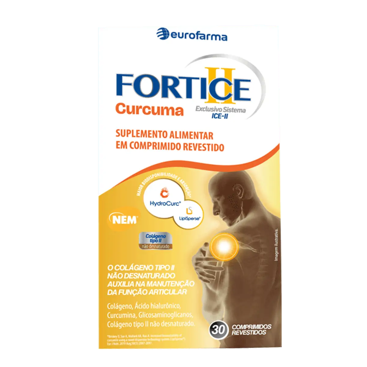 Colágeno Fortice Cúrcuma 30 Comprimidos Revestidos