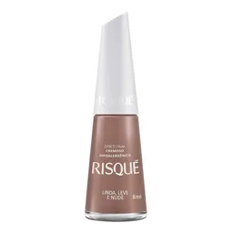 Esmalte Risque Cremoso Linda, Leve e Nude 8ml