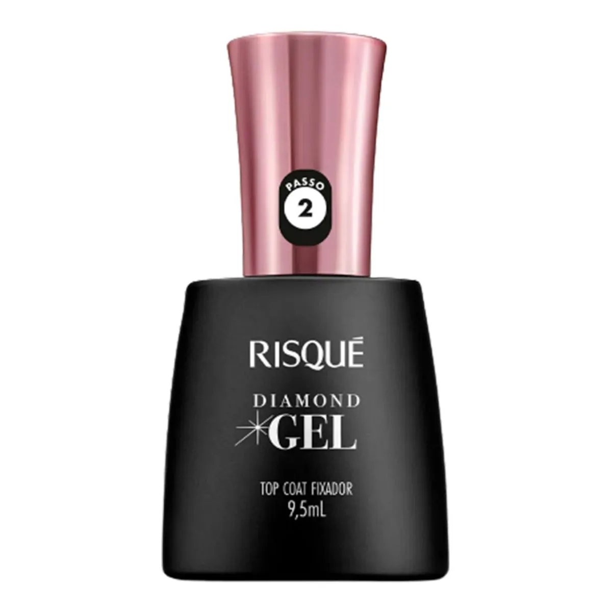 Esmalte Risqué Diamond Gel Top Coat Fixador 9,5ml