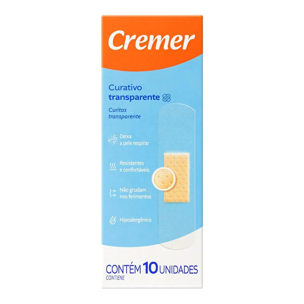 Curativo Cremer Transparente 10 Unidades