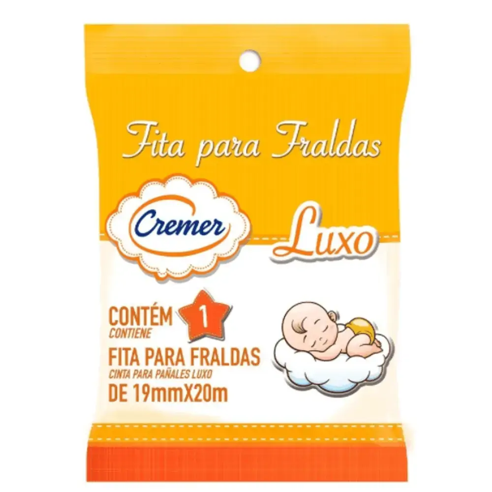 Fita Adesiva para Fralda Cremer - Branca