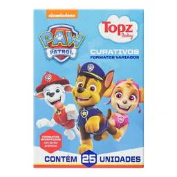 Curativos Variados Paw Patrol Topz Baby 25 Unidades