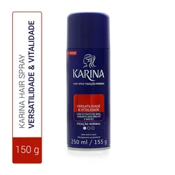 Hair Spray Karina Versatilidade & Vitalidade Fixação Normal 250ml
