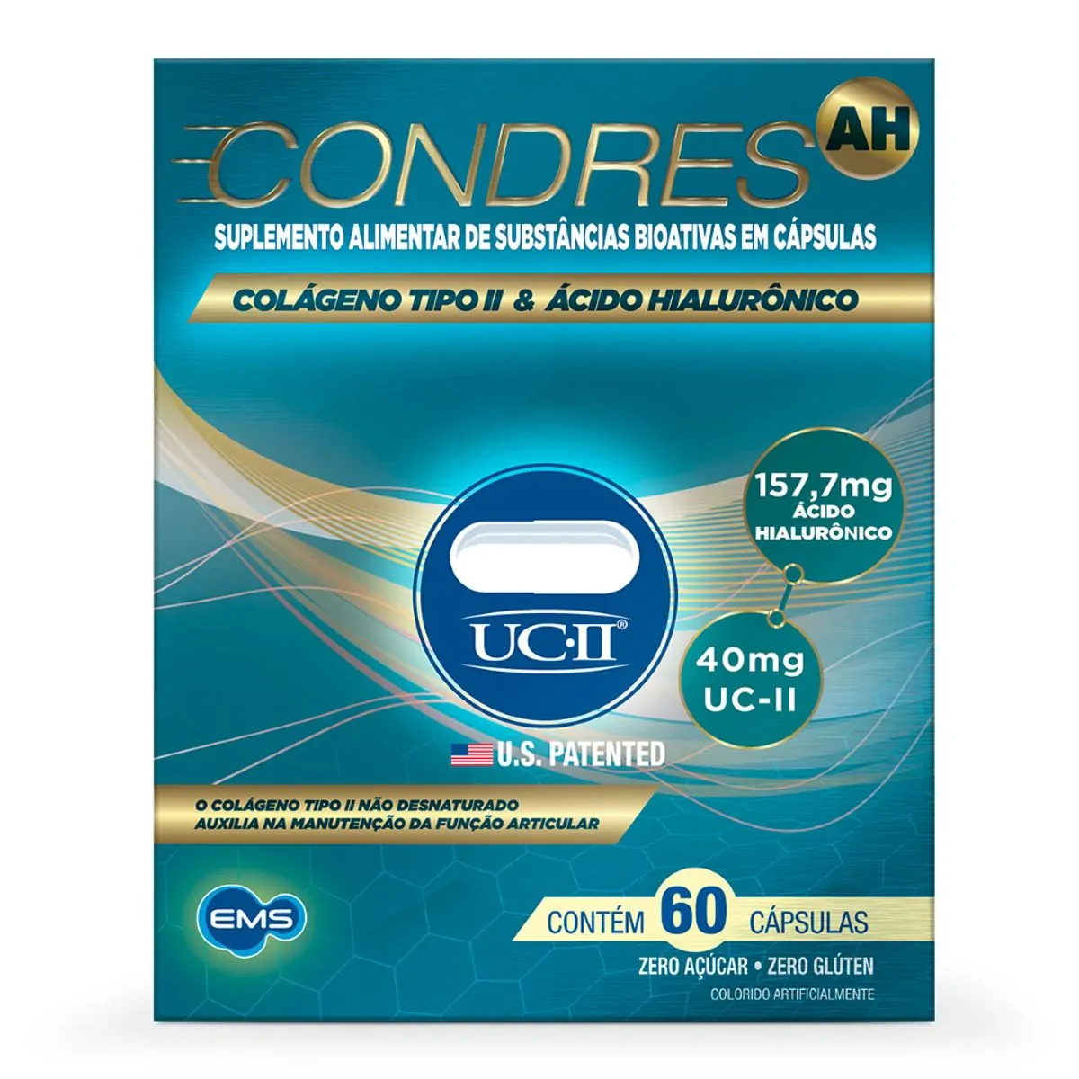 Suplemento Alimentar Condres AH EMS 60 Cápsulas