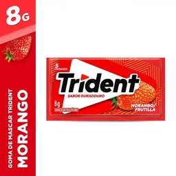 Chiclete 5S sabor Morango com 8g - Trident