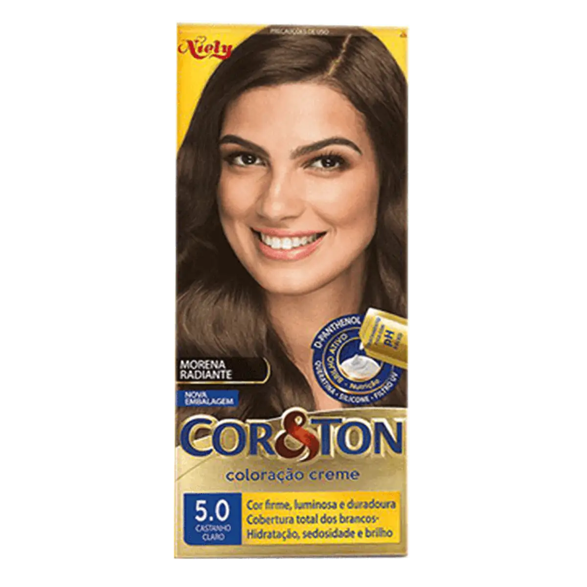 Tinta de Cabelo Niely Cor&Ton 5.0 Castanho Claro