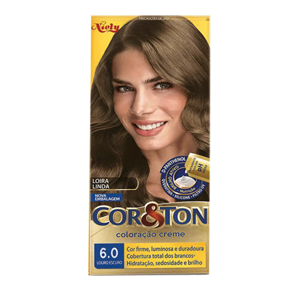 Tinta de Cabelo Niely Cor&Ton 6.0 Louro Escuro