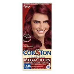Tinta de Cabelo Niely Cor&Ton Mega Colors 6.646 Vermelho Cereja