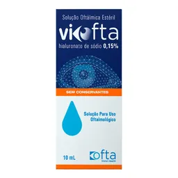 Colírio Lubrificante Viofta 1,5mg/ml 10ml