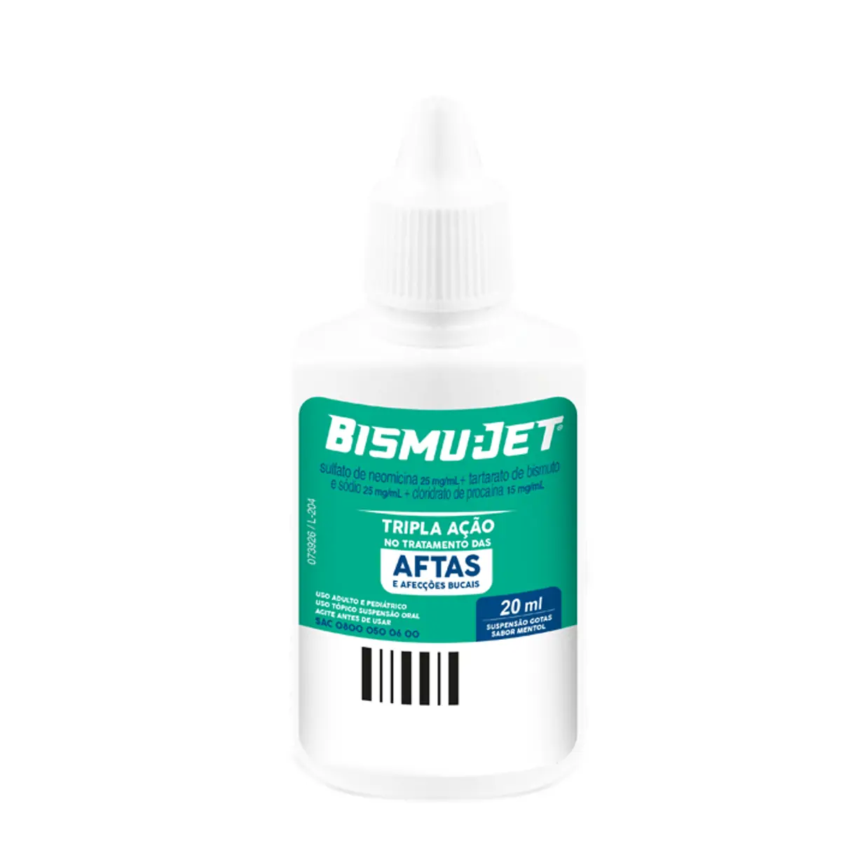 Anti-inflamatório e Anestésico Bismu-Jet 25mg/ml + 25mg/ml + 15mg/ml 20ml