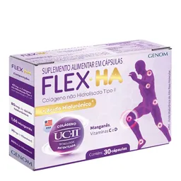 Suplemento Alimentar de Colágeno Flex-Há Genom Lab 30 Cápsulas