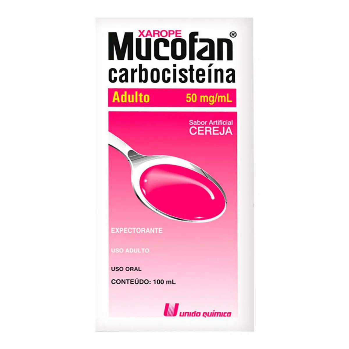 Expectorante Mucofan 50mg/ml 100mL de xarope adulto + copo medidor