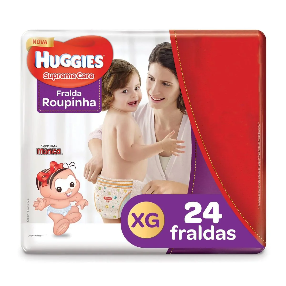 Fralda Huggies Roupinha Supreme Care Xg - 24 Unidades - Fralda Huggies Roupinha Supreme Care XG - 24