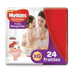 Fralda Huggies Roupinha Supreme Care Xg - 24 Unidades - Fralda Huggies Roupinha Supreme Care XG - 24